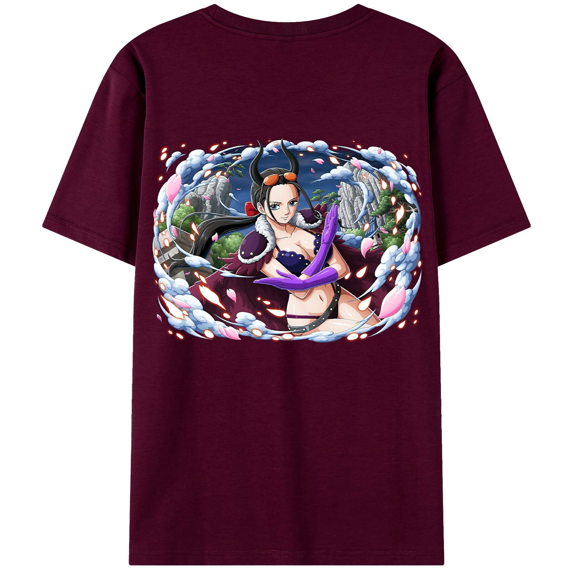 ワンピース ニコ・ロビン ONE PIECE Nico Robin レディース半袖Tシャツ(バックプリント)